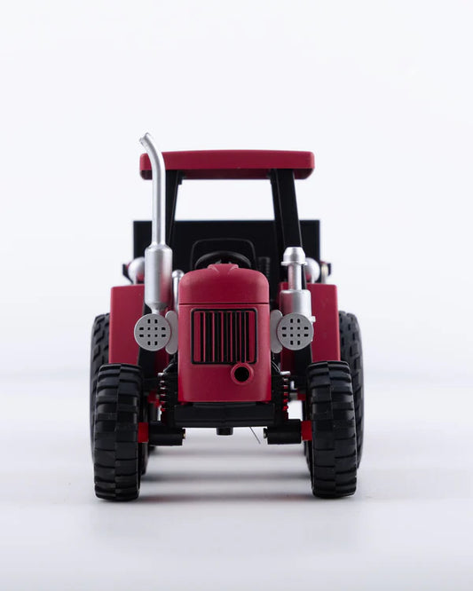 Classic Red Tractor with Trailer Diecast Model 1:24 Scale