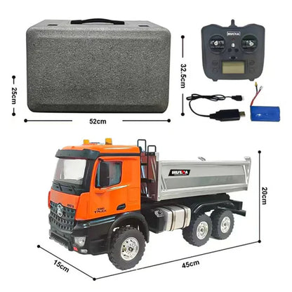 HUINA 1598 1:14 RC Dumper Truck with Metal Bucket