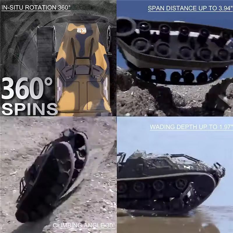 RC Tank Car, 1/12 Scale 2.4GHz Remote Control