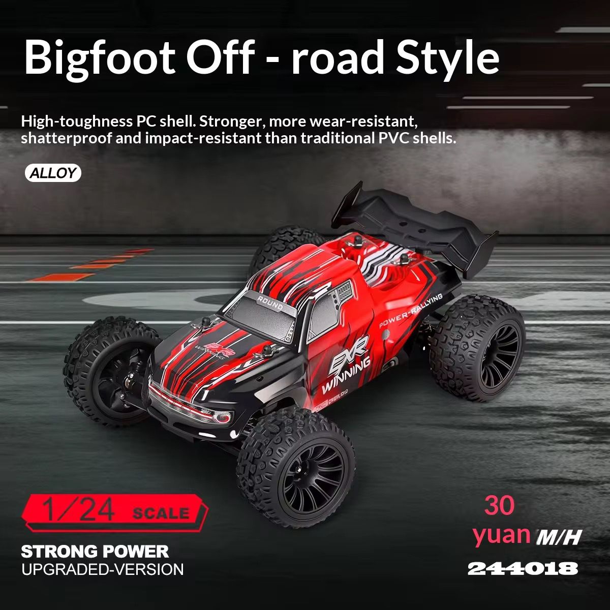 WLTOYS 244018 1/24 Scale Off-Road RTR Electric 2WD RC Monster Truck