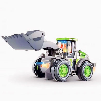 SIMULATION ELECTRIC SOUND AND LIGHT UNIVERSAL EXCAVATOR BULLDOZER ENGINEERING CAR LIGHTING MUSIC CHILDREN'S TOYS BIRTHDAY GIFT  PACK OF 1
