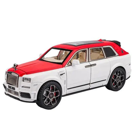Rolls Royce Cullinan White-Red 1:24 Diecast Scale Model Car