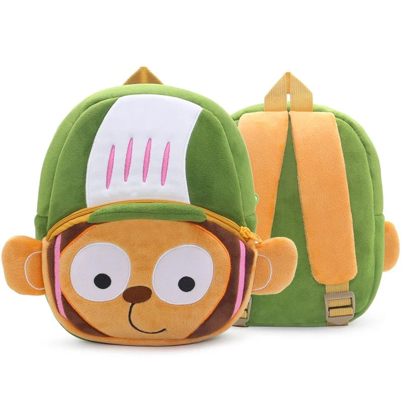 Cute 3D Animal Children Plush Toddler School Bag