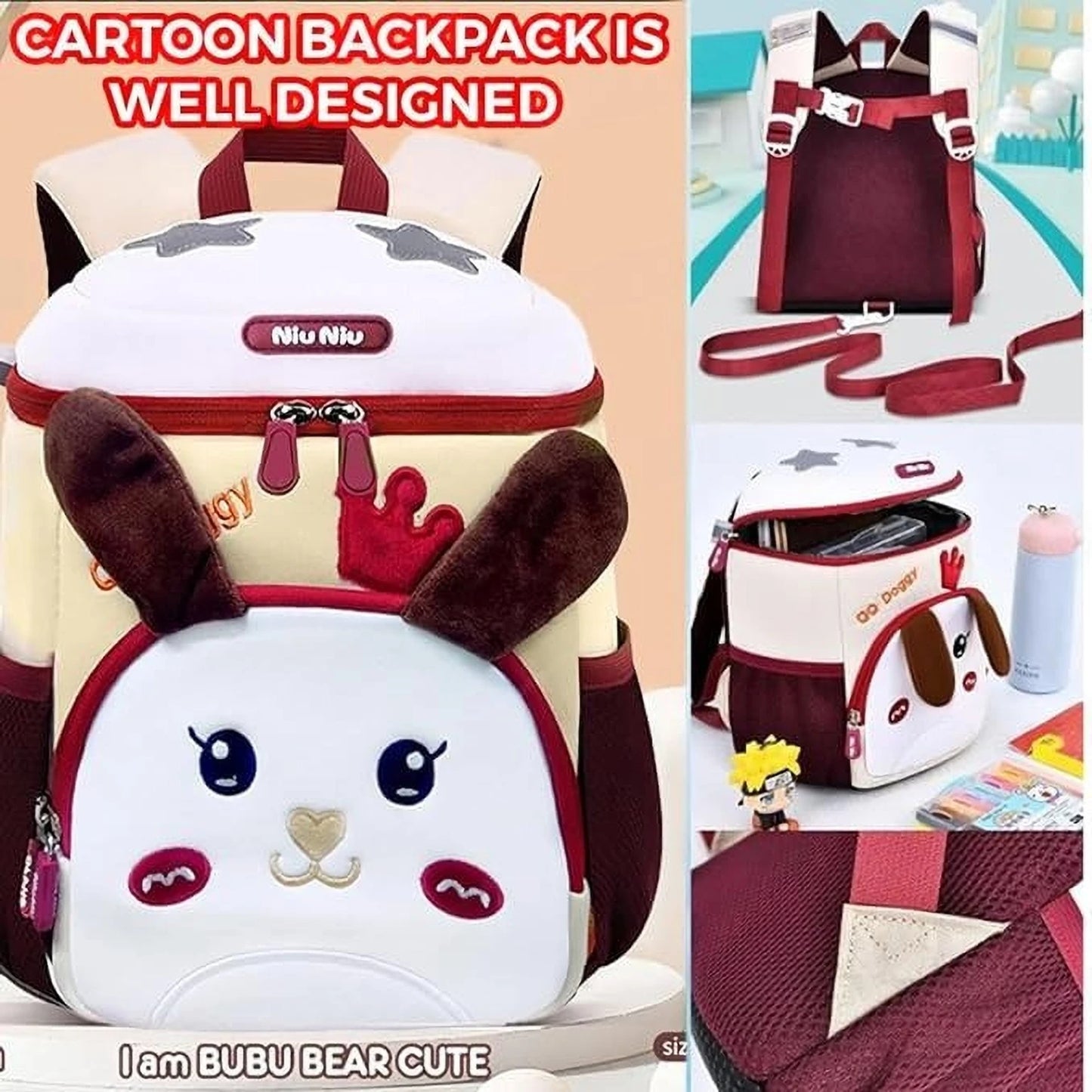3D Doggy Backpack Bag