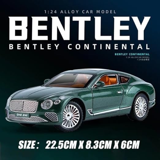 Bentley Continental Gt Scale Model Diecast Metalcar - All Size