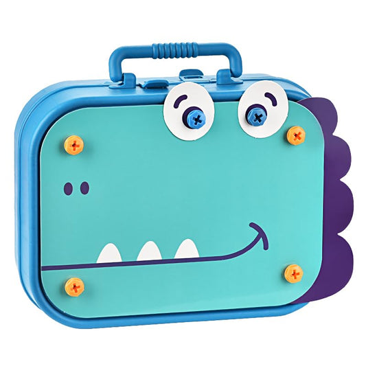Creative Screw Puzzle Dinosaur Suitcase Toy Set