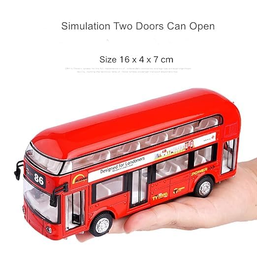 London Double Decker Toy Bus Diecast Scale Model