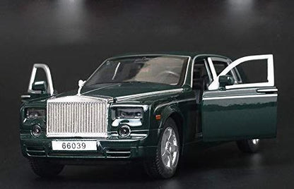 Rolls Royce Phantom Blue-Balck Scale Model Diecast Metalcar - All Size