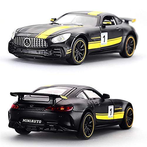 MERECDES BENZ AMG GTR RB 1:32 DIECAST METAL PULLBACK TOY CAR WITH OPENABLE DOORS & LIGHT, MUSIC BOYS CAR FOR KIDS BEST TOYS GIFTS TOYS FOR KIDS [SIZE:-15CM*7CM*4CM]【 MULTICOLOR 】 [Size : 15Cm*6.4Cm*4Cm]