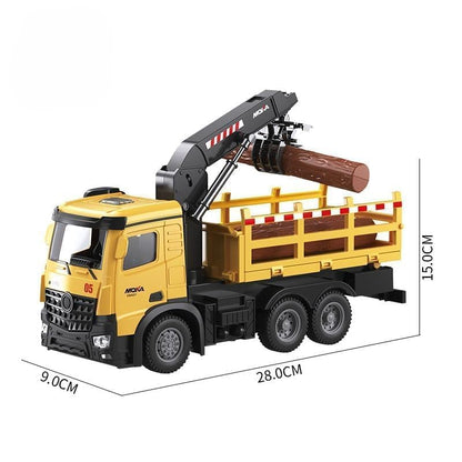 Moka Grab Dump Truck 7 with Crane – Timber Loader Construction Vehicle Toy