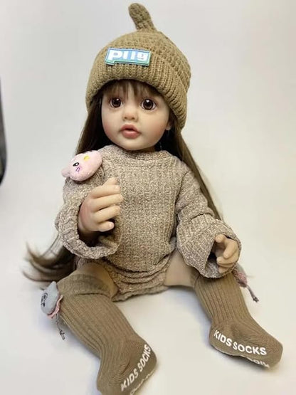 Realistic Silicone Body Reborn Baby Girl Doll Toy Princess Toddler