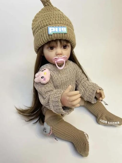 Realistic Silicone Body Reborn Baby Girl Doll Toy Princess Toddler