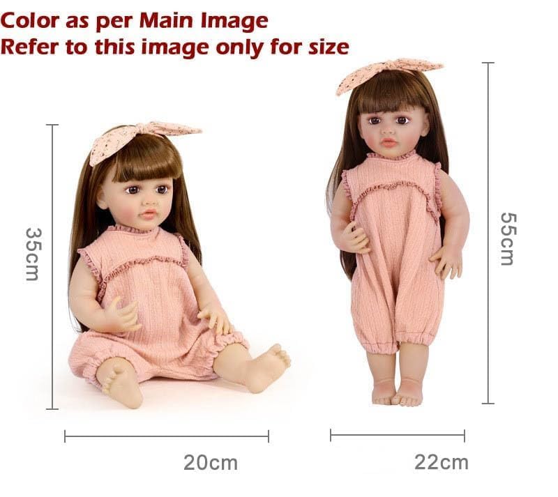 Realistic Silicone Body Reborn Baby Girl Doll Toy Princess Toddler