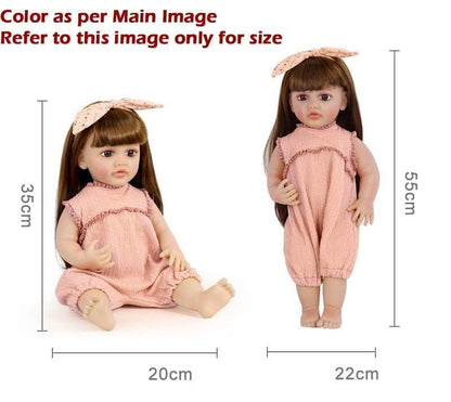 Realistic Silicone Body Reborn Baby Girl Doll Toy Princess Toddler