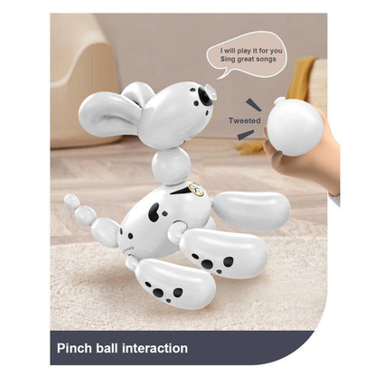 Interactive Balloon Dog Robot Toy, Remote Control Programmable Pet with Touch Response