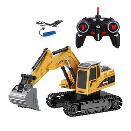 YJL engineering model alloy excavator toy 1:24 scale Construction Vehicle Toy