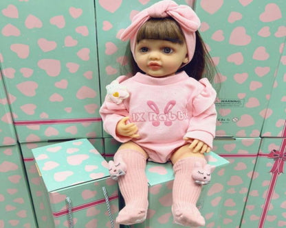 Realistic Silicone Body Reborn Baby Girl Doll Toy Princess Toddler