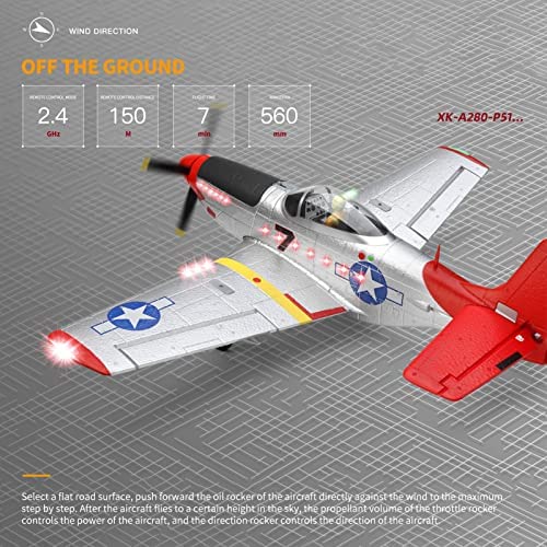 P51D RC Plane 4-CH RC Airplane Ready to Fly