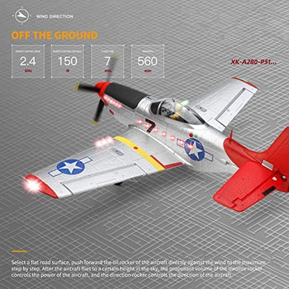 P51D RC Plane 4-CH RC Airplane Ready to Fly