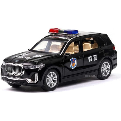 Toyota Land Cruiser Prado police car 1:24 Diecast Scale Model Car
