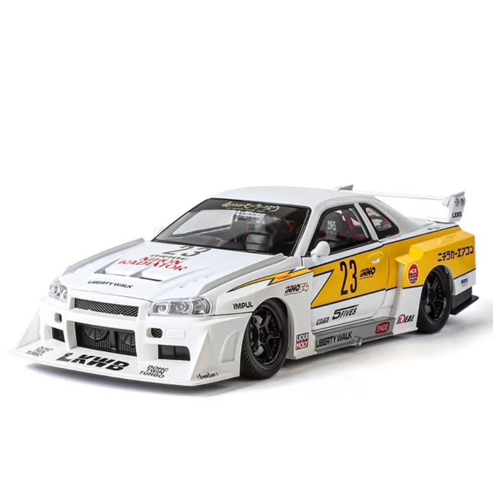Nissan LBWK GTR R34 1:24 Diecast Scale Model Car – kyaratoy.com