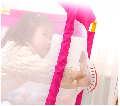 KYARA TOYS Baby Playpen, Portable Play Yard for Kids  Indoor And Outdoor Multicolor (50 Free Balls On Prepaid Orders)