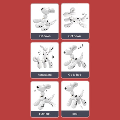 Interactive Balloon Dog Robot Toy, Remote Control Programmable Pet with Touch Response