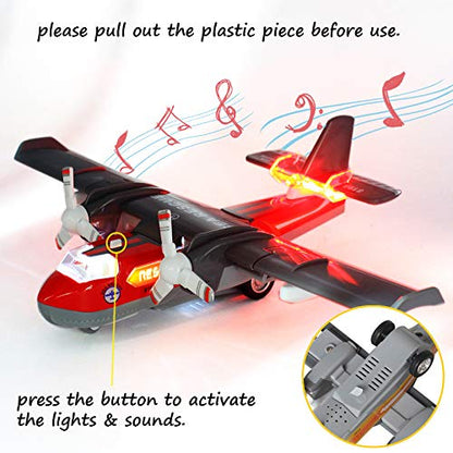 AIRCRAFT TOY DIECAST METAL ALLOY MODEL AIR PLANE MILITARY AIR FORCE SEAPLANE PULLBACK TOYS WITH LIGHTS AND SOUNDS FIGHTER JET FOR KIDS BOY GIRLS CHILDREN