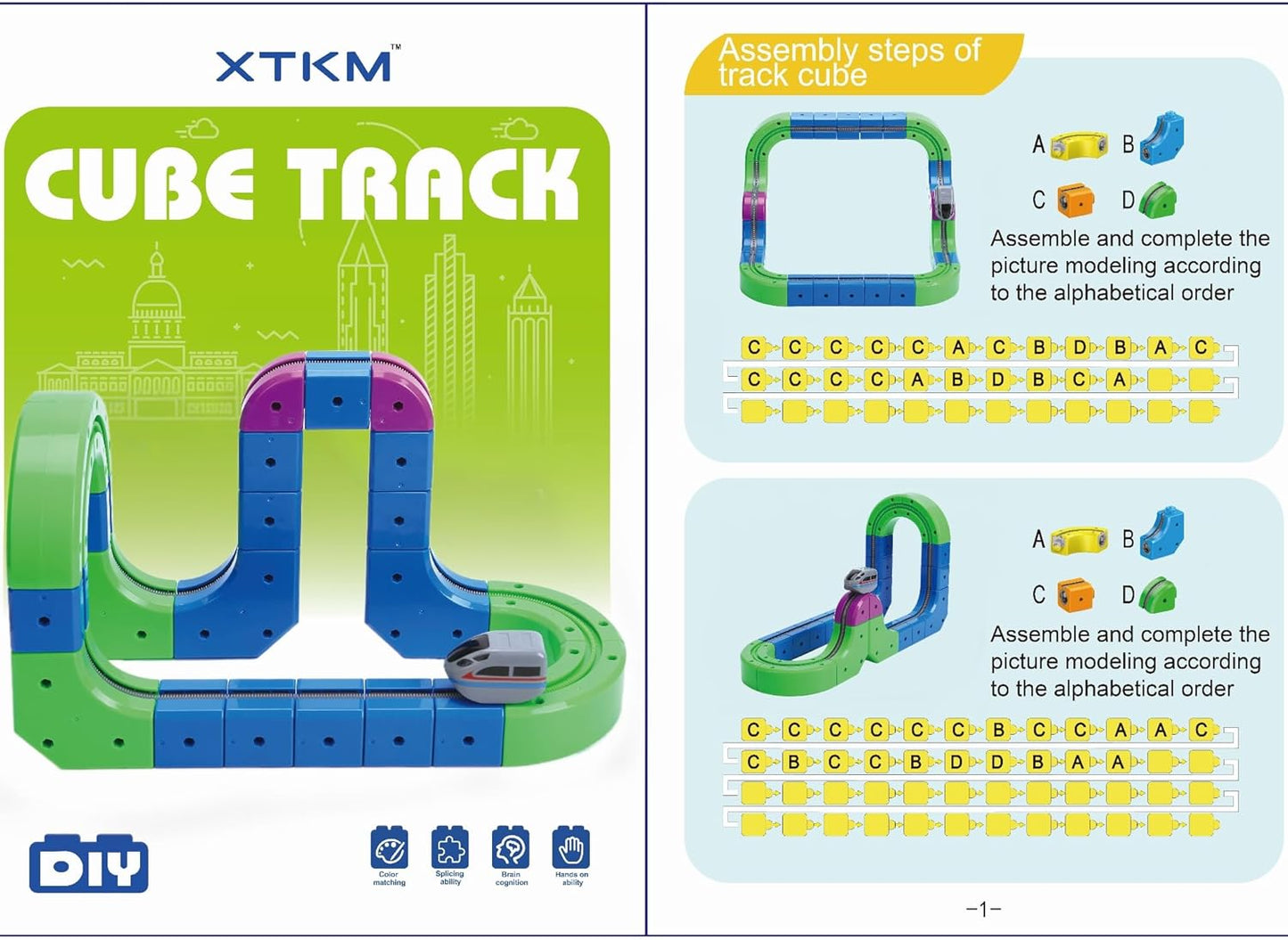 51pcs Electric Train - STEM Educational Flexible Race Track