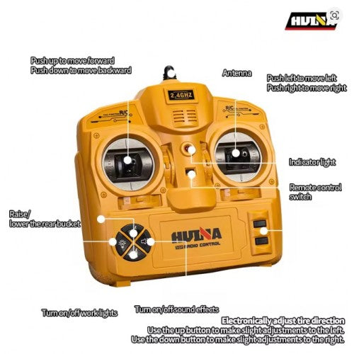 Huina 1573 1:14 Remote Control Dumper Truck