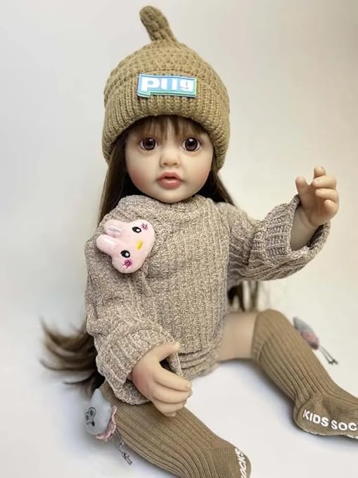 Realistic Silicone Body Reborn Baby Girl Doll Toy Princess Toddler