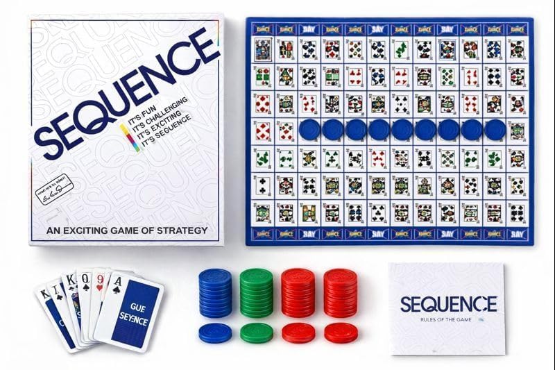 Sequence, Strategy Game, Card Game, Board Game