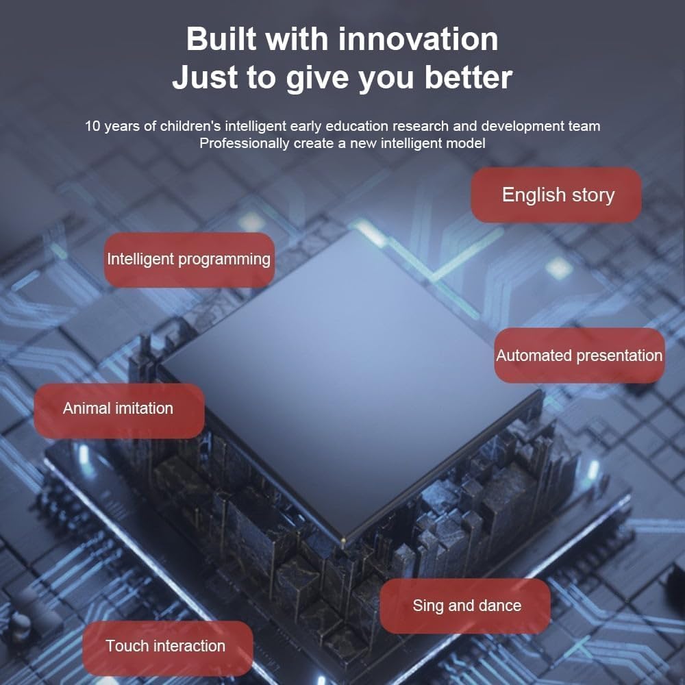 Interactive Balloon Dog Robot Toy, Remote Control Programmable Pet with Touch Response