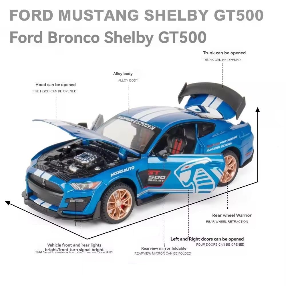 Ford Mustang Shelby GT500 1:32 Diecast Scale Model Car