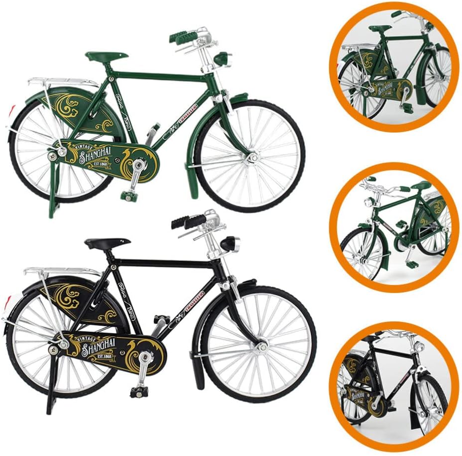 VINTAGE METAL BICYCLE ORNAMENTS DESKTOP MINI RETRO STYLE ALLOY CLASSICAL BIKE TOY FIGURINES BIKE HOME DECORATION FOR CHILDREN TOYS GIFTS