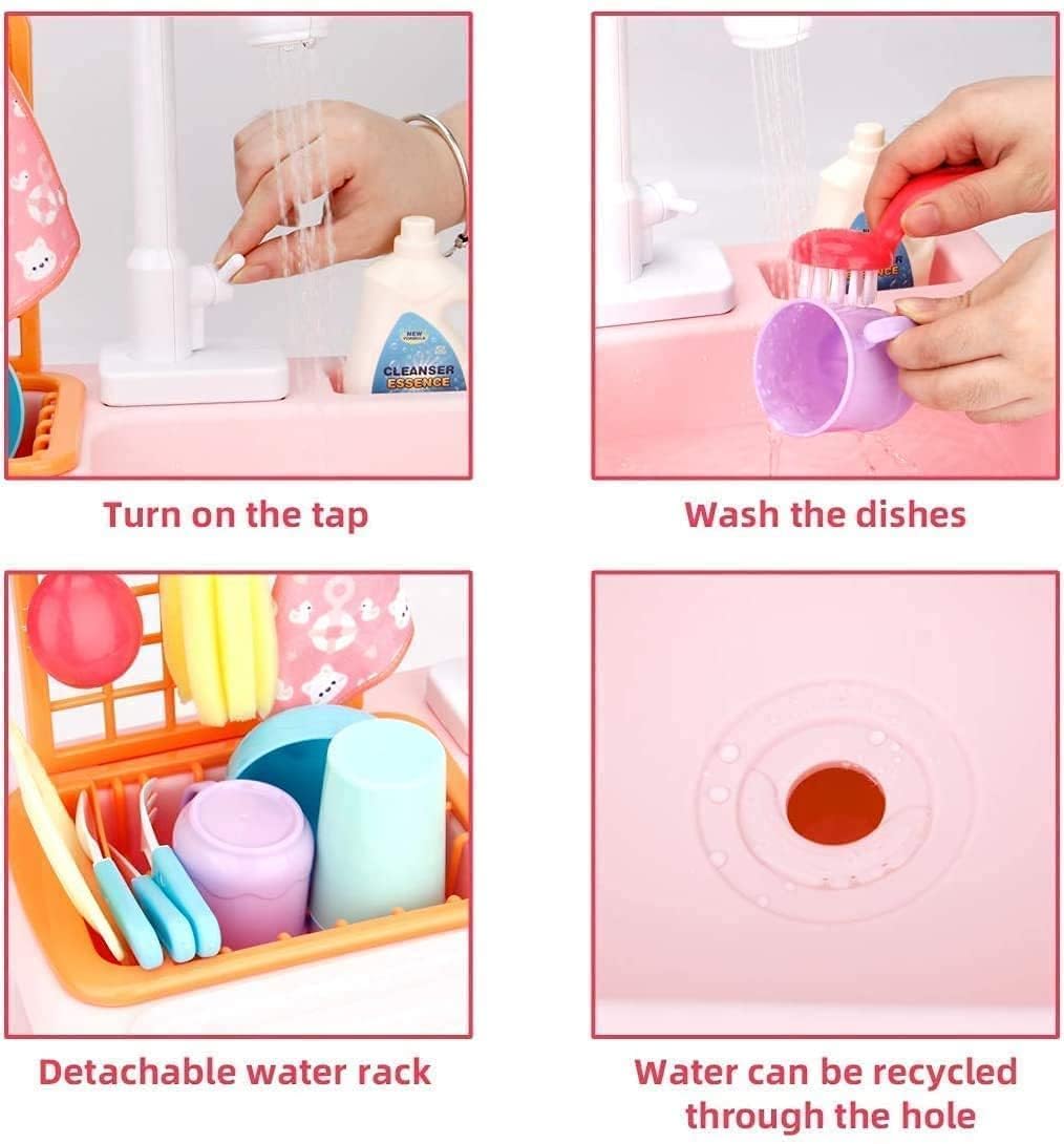Kids Kitchen Sink Playset
