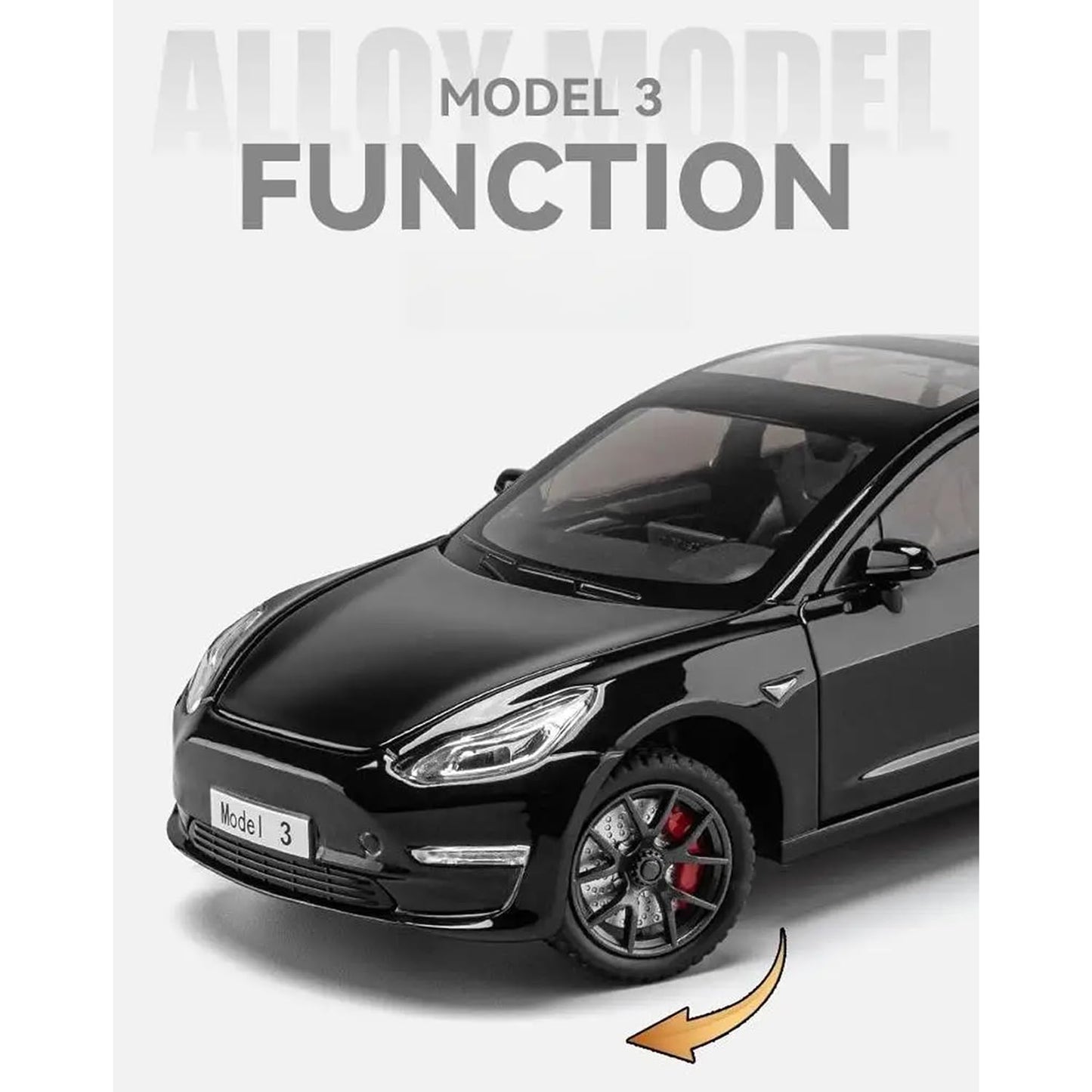 Tesla Model 3 Scale Model 1:24 Diecast Scale Model Car
