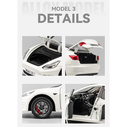 Tesla Model 3 Scale Model 1:24 Diecast Scale Model Car