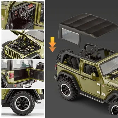 Wrangler Rubicon Thar Jeep Scale Model Diecast Metalcar - All Size