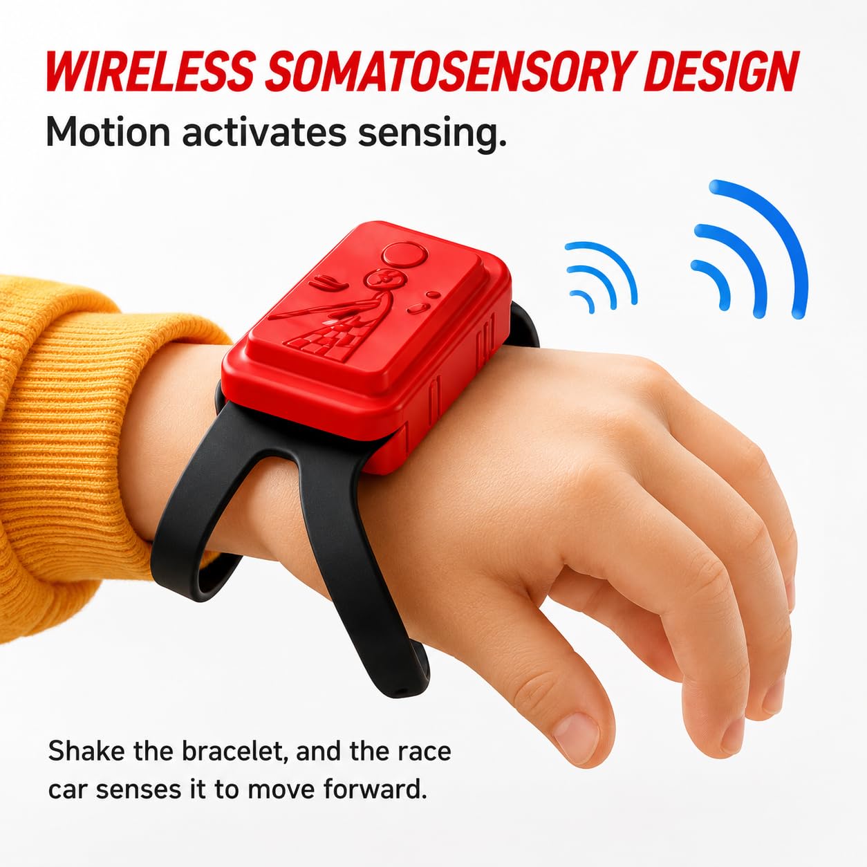 Two-Player Battle Wireless Motion Sensing Racing Track Toy Set