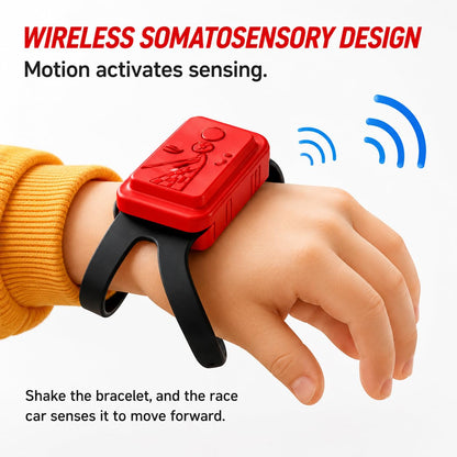 Two-Player Battle Wireless Motion Sensing Racing Track Toy Set
