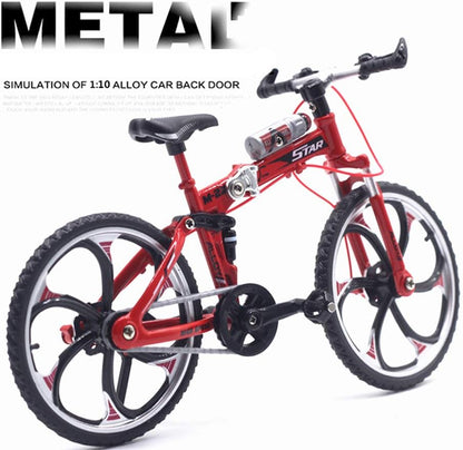 MINI BIKE ORNAMENT TOY BICYCLE MOUNTAIN FOR CAKE TOPPER, HOME DECOR, CRAFTS, COLLECTION, BIRTHDAY GIFT FOR BOYS GIRLS BIKE FANCIERS   [SIZE:-17.5CM*11CM*7.5CM]