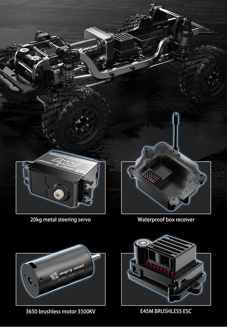 MJX H12Y 1/12 4WD Brushless RC Rock Crawler