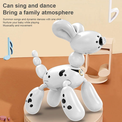 Interactive Balloon Dog Robot Toy, Remote Control Programmable Pet with Touch Response