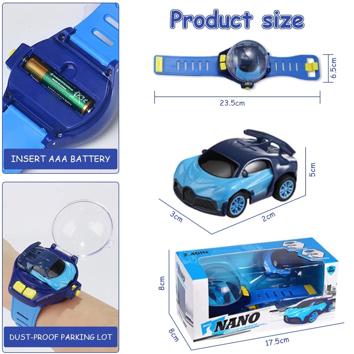 KeenKid Remote Controlled Watch Car RC Toy