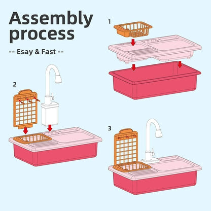 Kids Kitchen Sink Playset