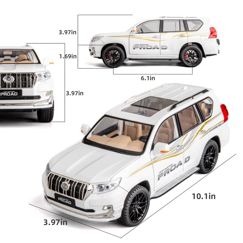 Toyota Land Cruiser Prado LC200 1:18 Diecast Scale Model – kyaratoy.com
