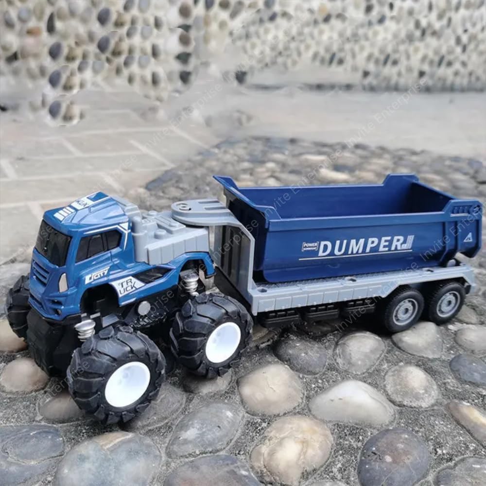 1:43 Metal Toys Alloy Diecast Truck Set Toy, Diecast Miniature Car Model(2 Color Truck Sent Any 1 Truck)(Transport Dumper Truck) - Multicolor
