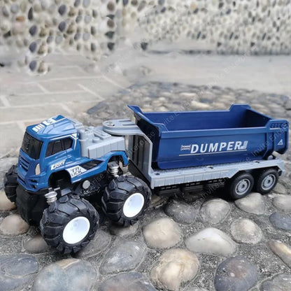 1:43 Metal Toys Alloy Diecast Truck Set Toy, Diecast Miniature Car Model(2 Color Truck Sent Any 1 Truck)(Transport Dumper Truck) - Multicolor