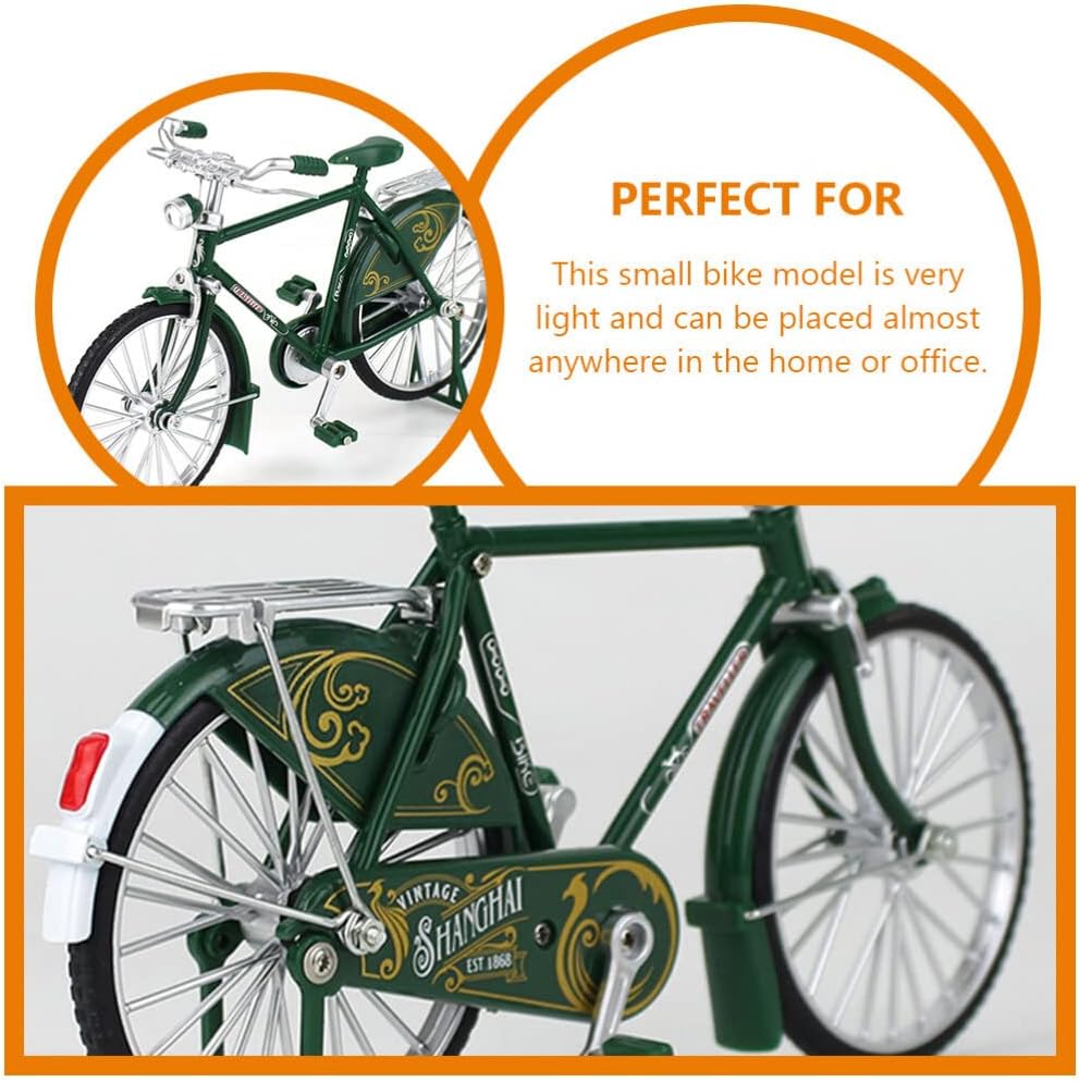 VINTAGE METAL BICYCLE ORNAMENTS DESKTOP MINI RETRO STYLE ALLOY CLASSICAL BIKE TOY FIGURINES BIKE HOME DECORATION FOR CHILDREN TOYS GIFTS
